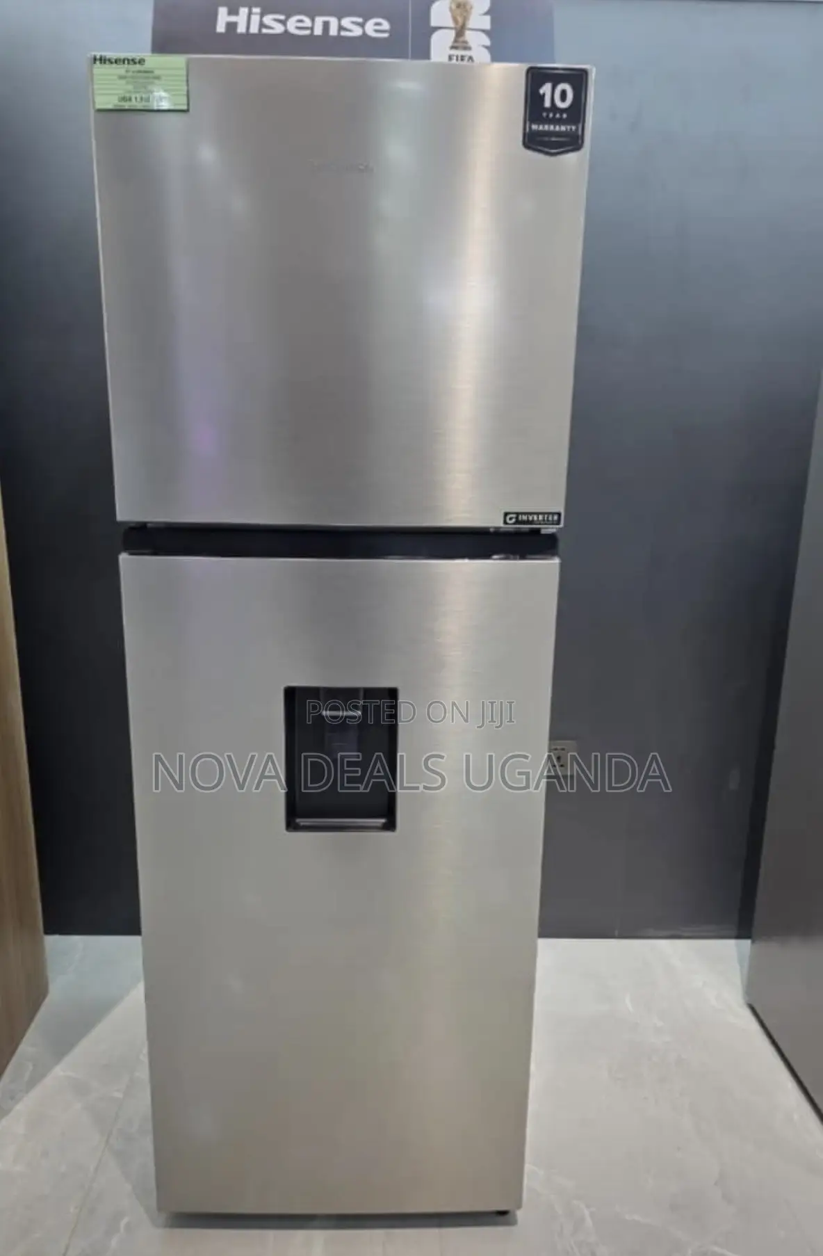 Hisense 419L Double Door Fridge With Water Dispenser | A+