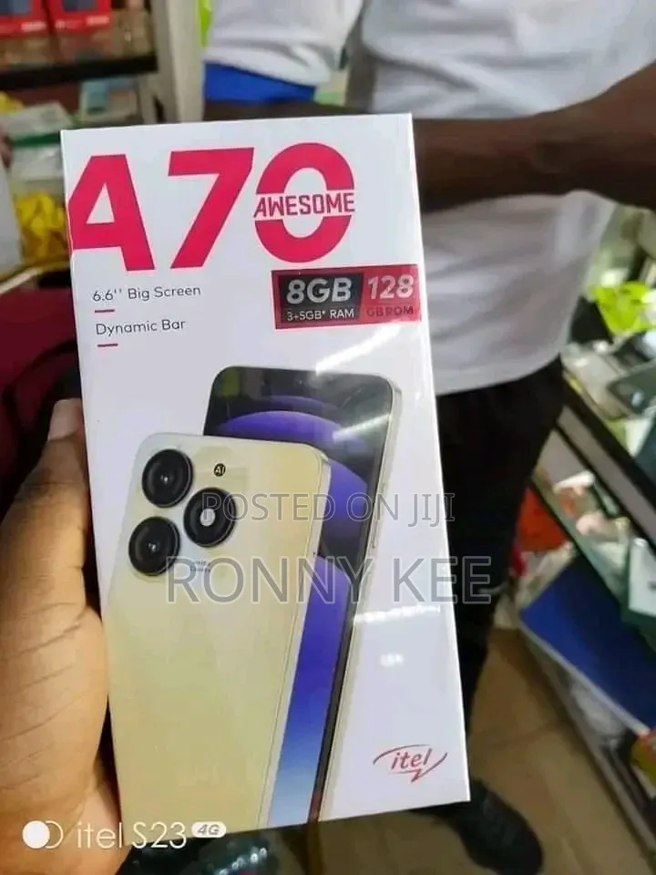 New Itel A70 128 GB Black