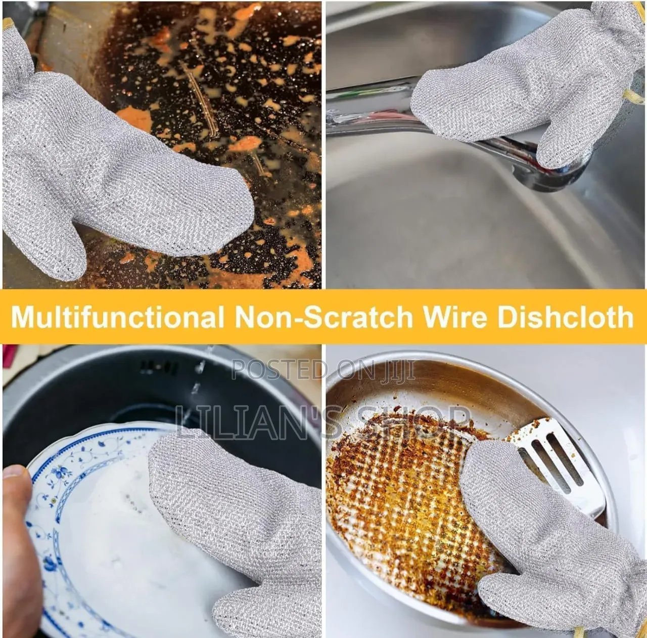 Magic Steel Wire Dish Washing Gloves