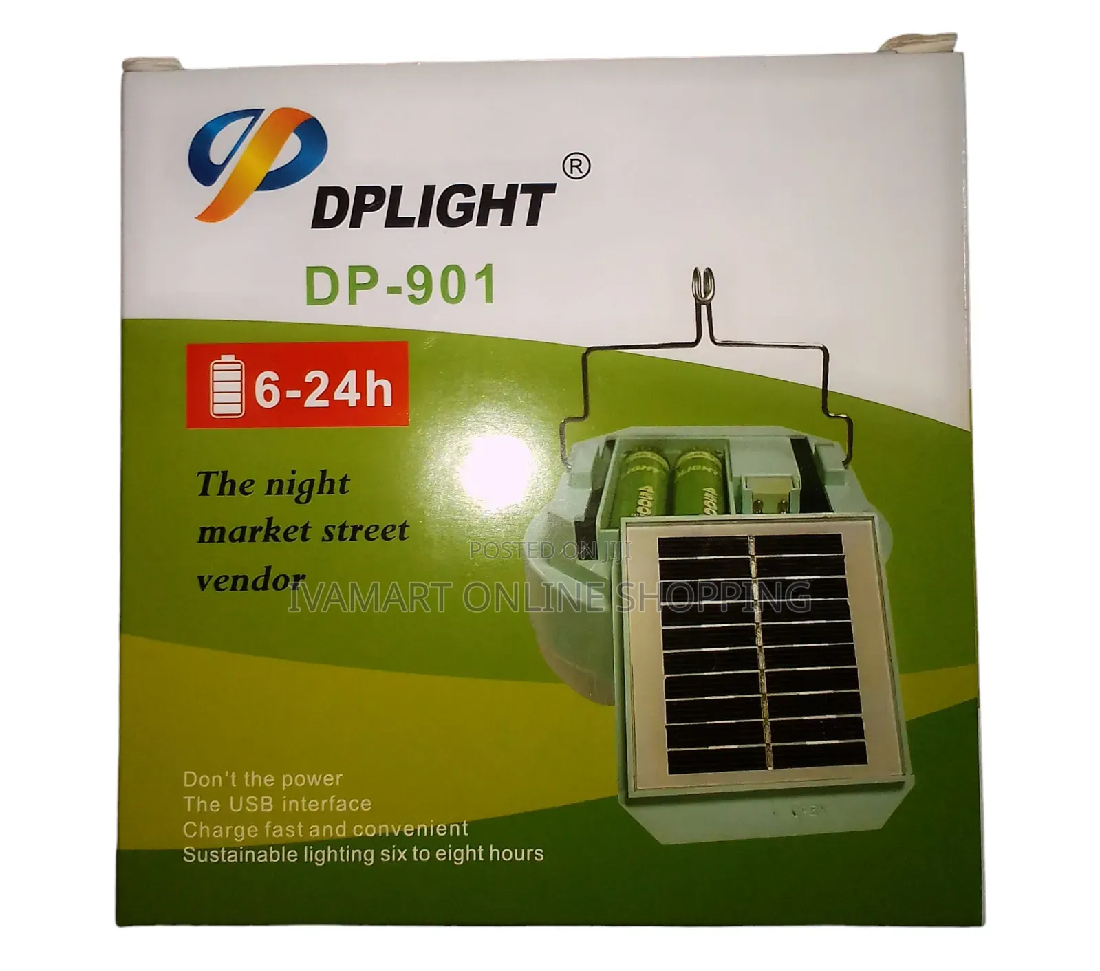 DPLIGHT DP-909 Solar Rechargeable LED Lamp