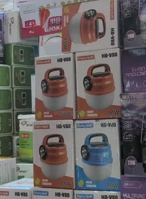 Hurry Bolt HB-V80 80W Solar Rechargeable Emergency Light
