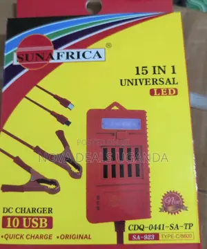 Sunafrica SA-923 15-in-1 Universal DC Charger 10 USB Ports