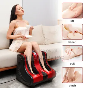 Kneading Rolling Vibration Heating Foot Calf Leg Massager.