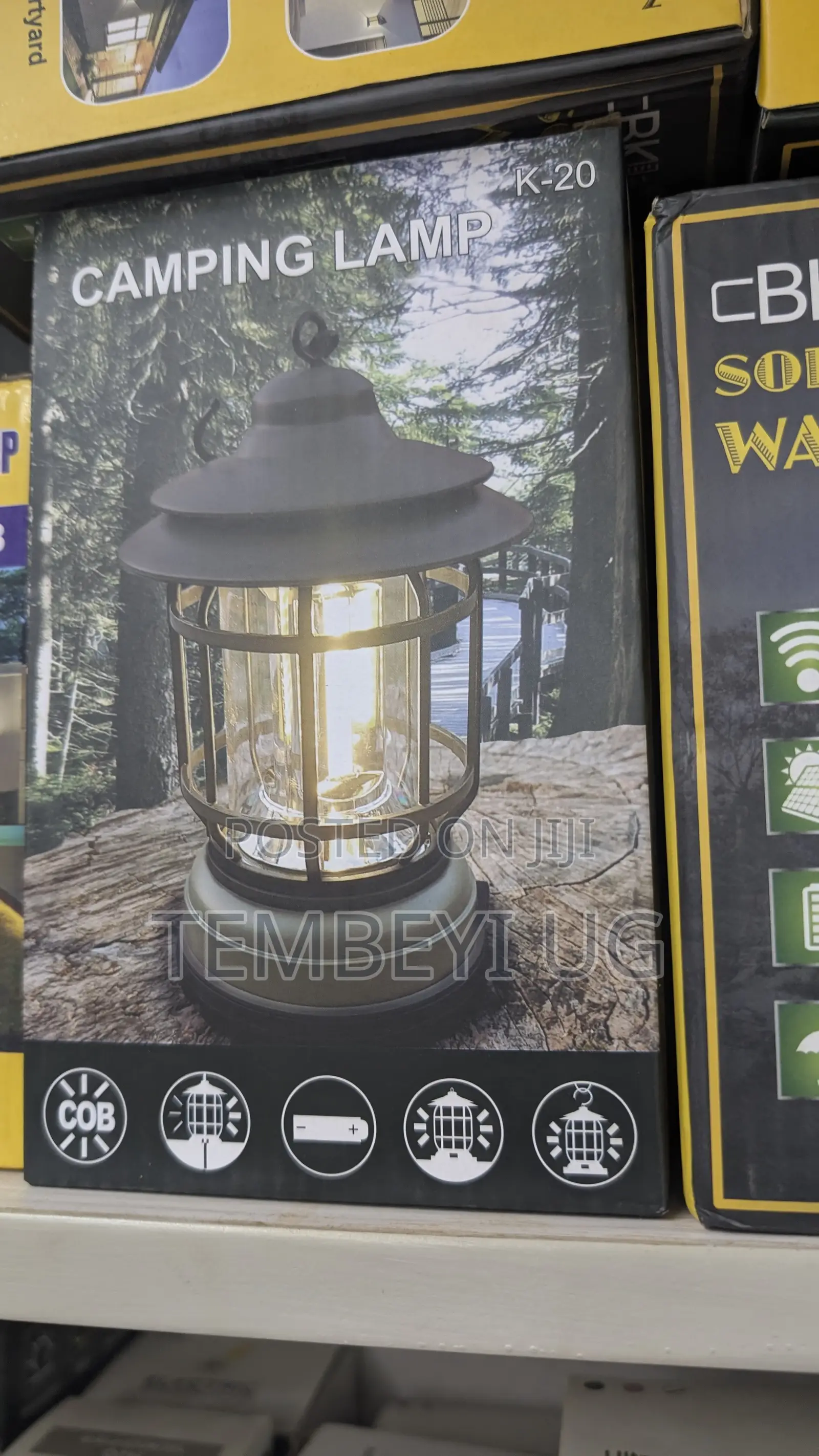 Camping Retro Lights Portable Hanging Dimmable Brightness, Battery