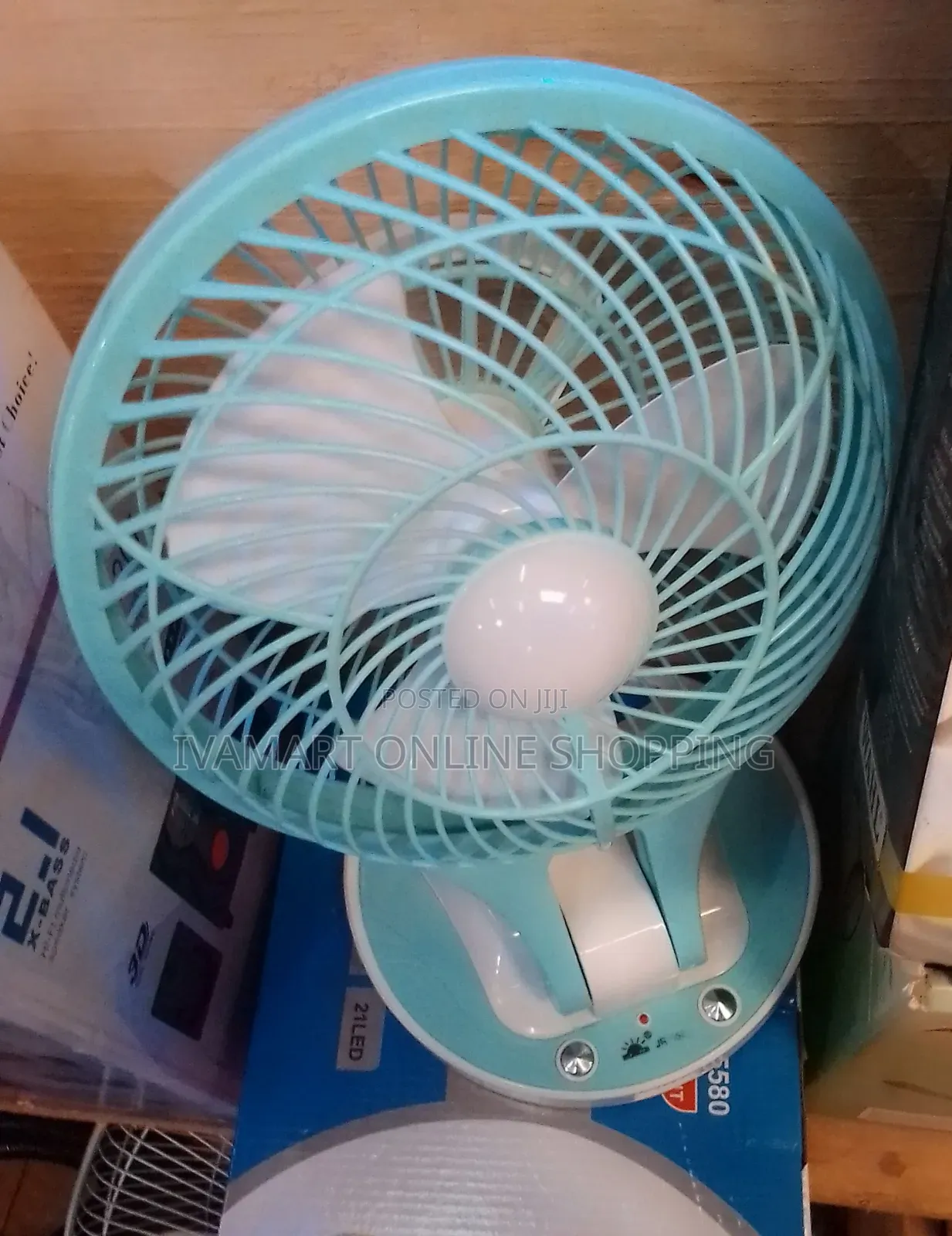 Portable Mini Table Fan With LED Light