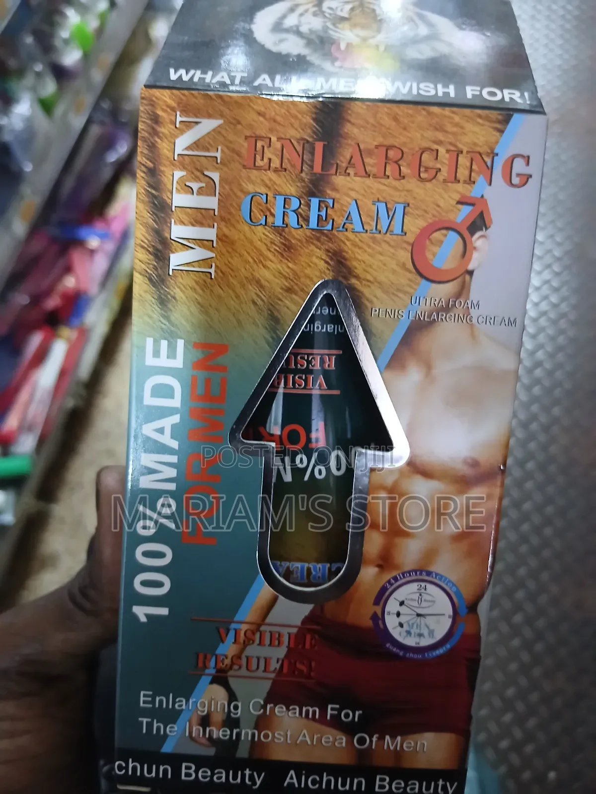 Men Enlarging Cream for Enhancing Personal Confidence and Performance.
