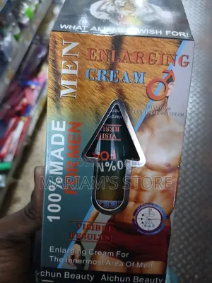 Men Enlarging Cream for Enhancing Personal Confidence and Performance.