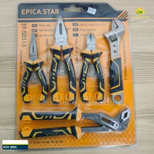 Epica Star 5-Piece Pliers and Wrench Set (Model EP-50316)