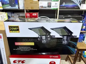 20MP Solar Security Camera With 4 Lenses – PTZ Camera Solar Charged