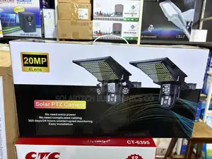 20MP Solar Security Camera With 4 Lenses – PTZ Camera Solar Charged