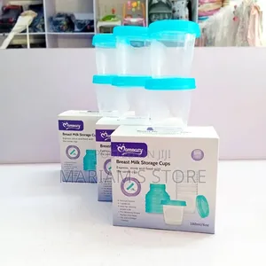 Momeasy Breast Milk Storage Cups Designed for Expressing, Storing,