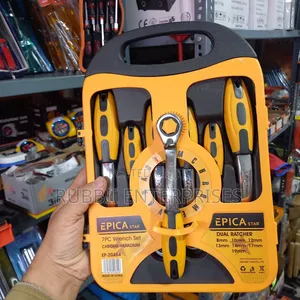 Epica Star 7-Piece Chrome-Vanadium Dual Ratchet Wrench Set.
