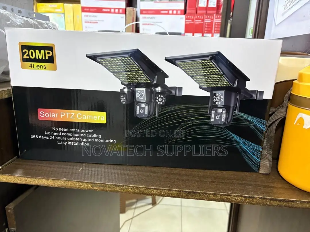 20MP Solar PTZ Camera 4 Lens – Wireless Outdoor Security