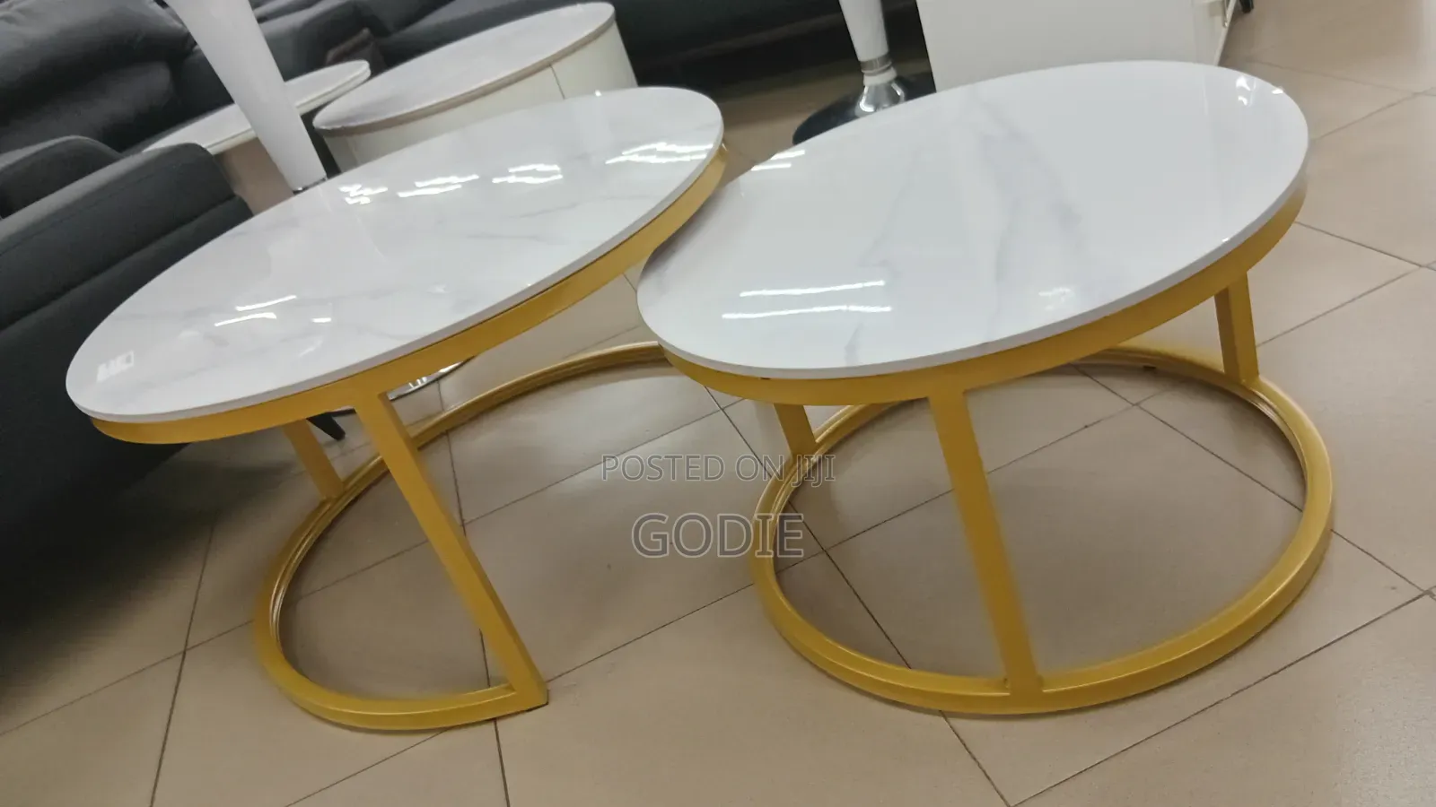 2-Piece Luxury Sintered Stone Top Coffee Table /Morden Center Table