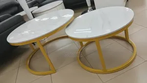 2-Piece Luxury Sintered Stone Top Coffee Table /Morden Center Table