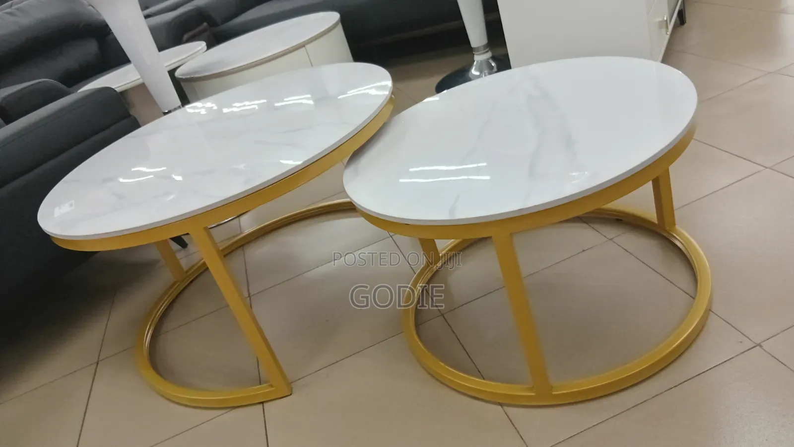 2-Piece Luxury Sintered Stone Top Coffee Table /Morden Center Table