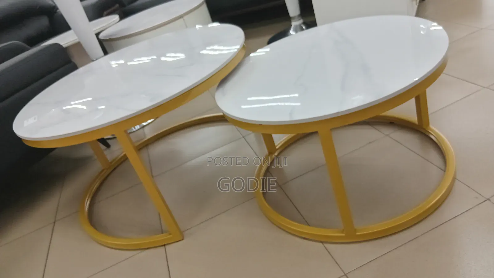 2-Piece Luxury Sintered Stone Top Coffee Table /Morden Center Table