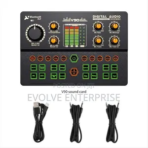 V90 Sound Card Professional Audio Condenser Mic Studio Microphone