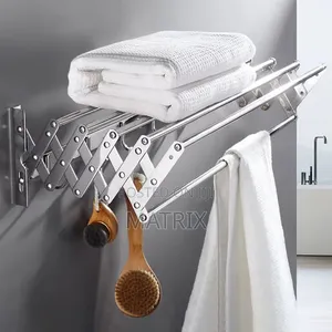Wall Mounted Laundry Drying Rack Retractable Expandable