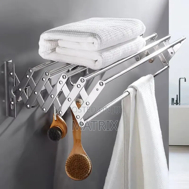 Wall Mounted Laundry Drying Rack Retractable Expandable