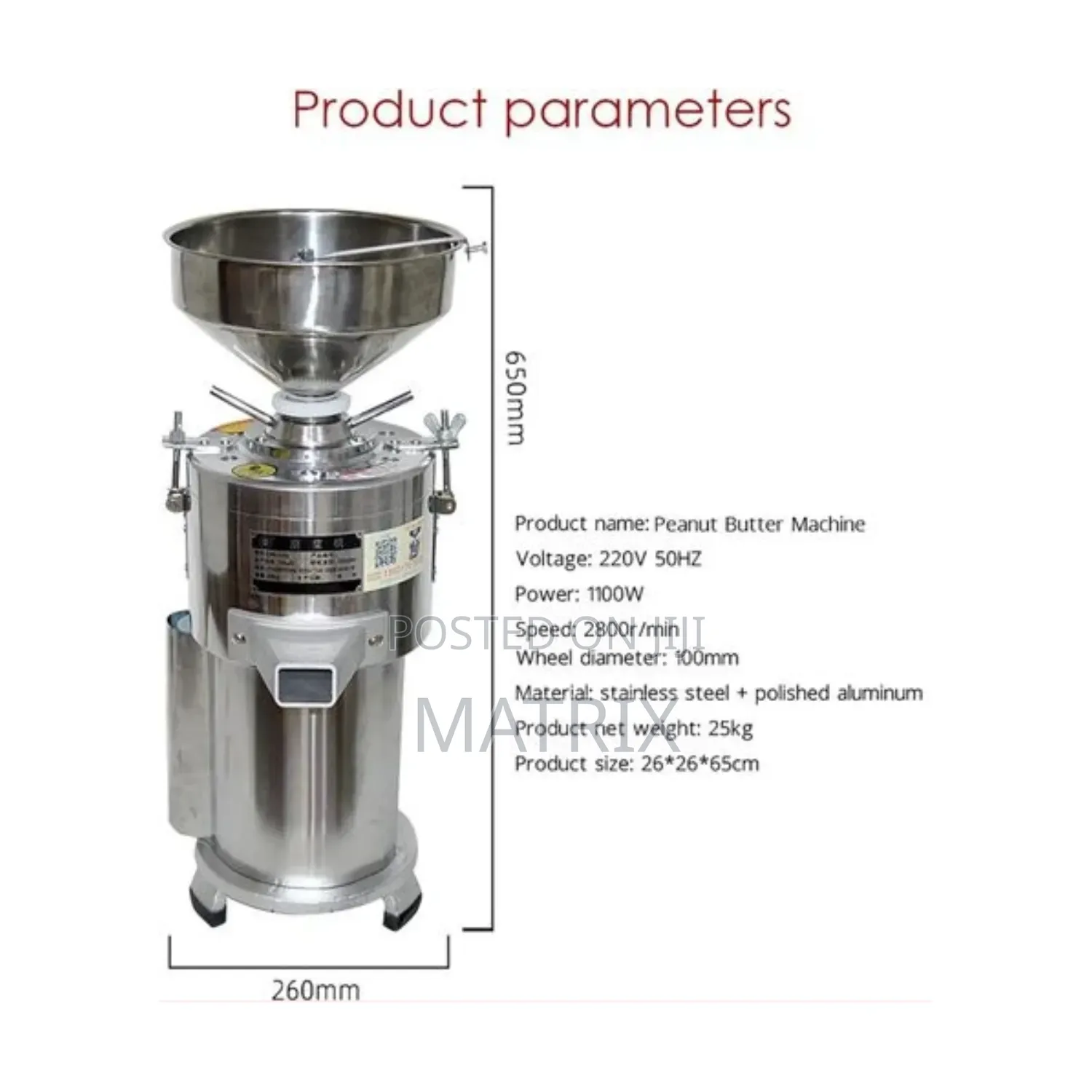 Commercial Electric Peanut Sauce Butter Maker Machine Nut Grinder