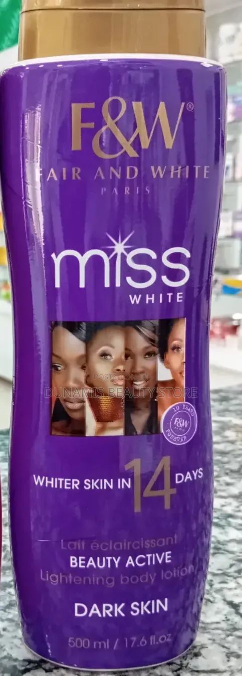Fair and White Miss White Lotion 400mls