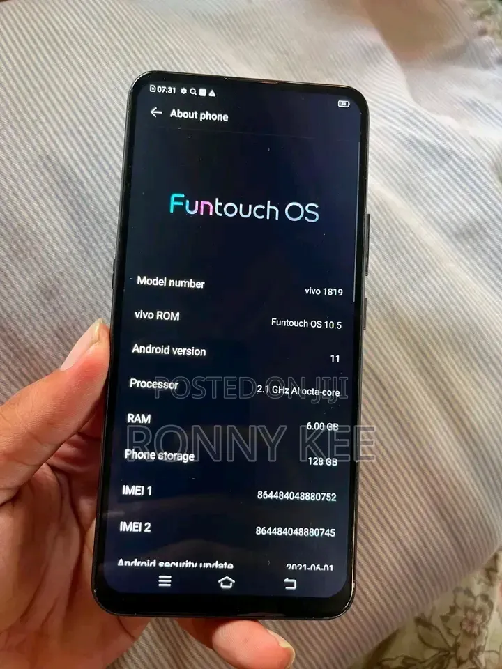 Vivo V15 256 GB Blue