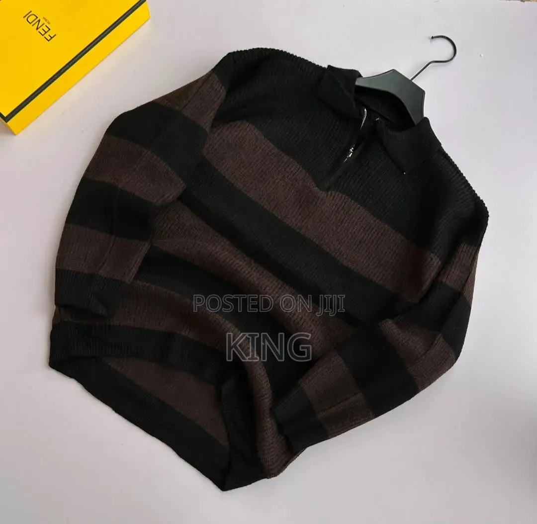 Thick Knit Unisex Cardigan Quarer Zip Sweater