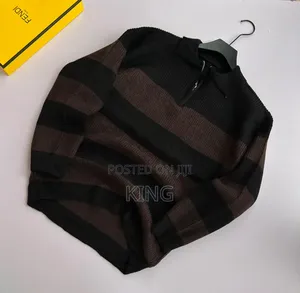 Thick Knit Unisex Cardigan Quarer Zip Sweater
