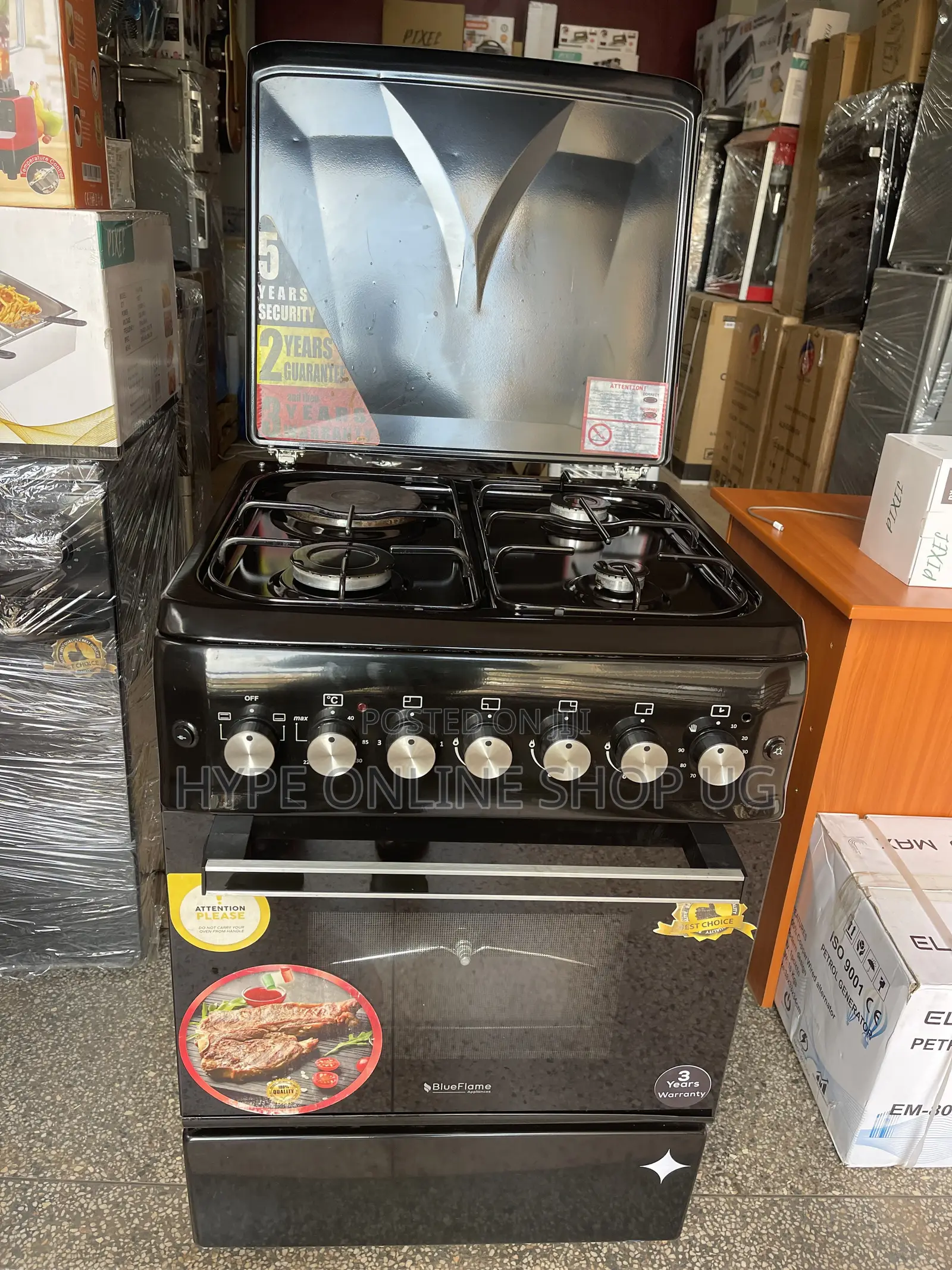 Blueflame Imported Used 60by60,3+1 Electric Gas Cooker