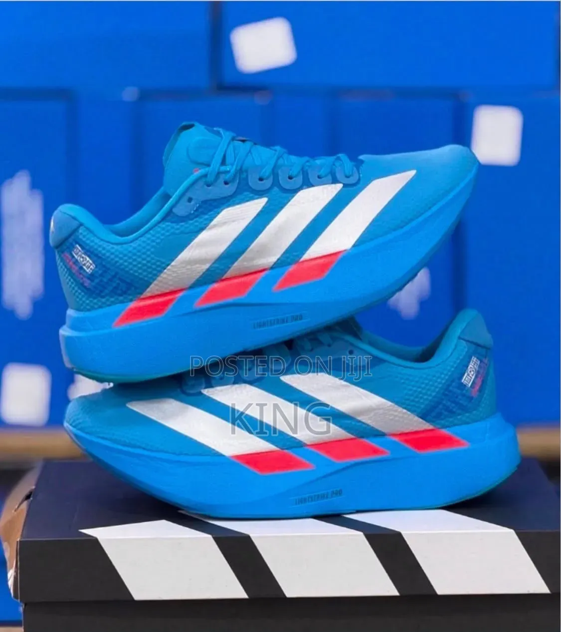 Adidas Adizero EVO SL Running Shoes. Bright Blue