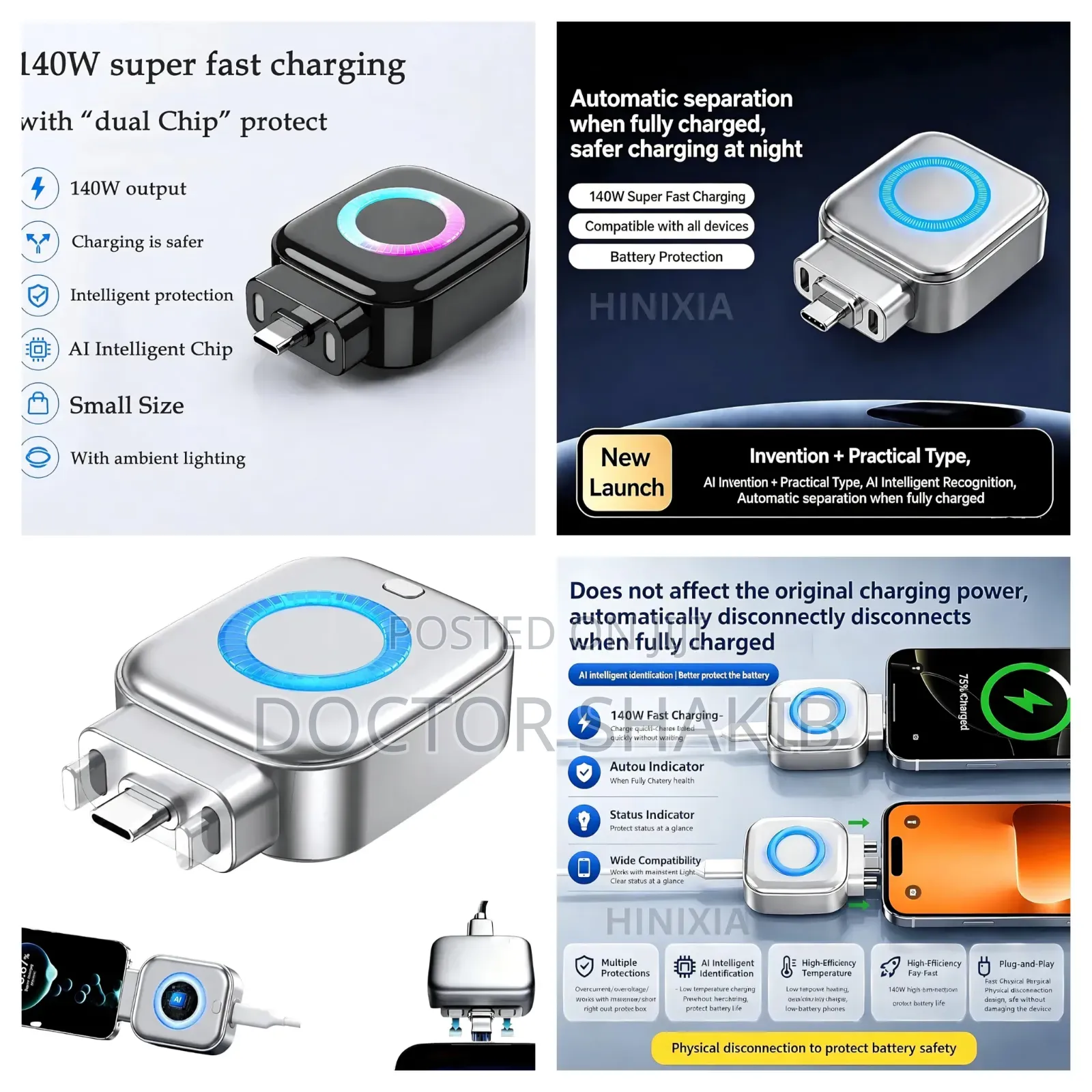 Type-C Auto Cut-Off Charging Adapter