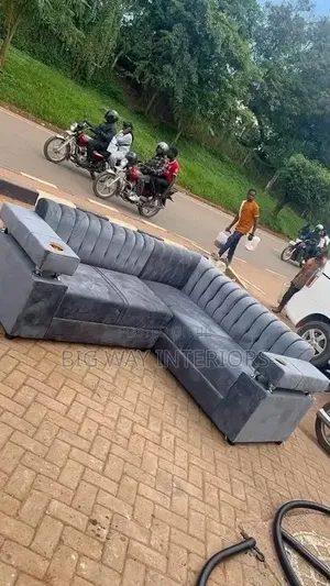 Gray 5 Seater Corner Sofa