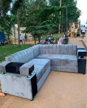Gray 5 Seater Corner Sofa
