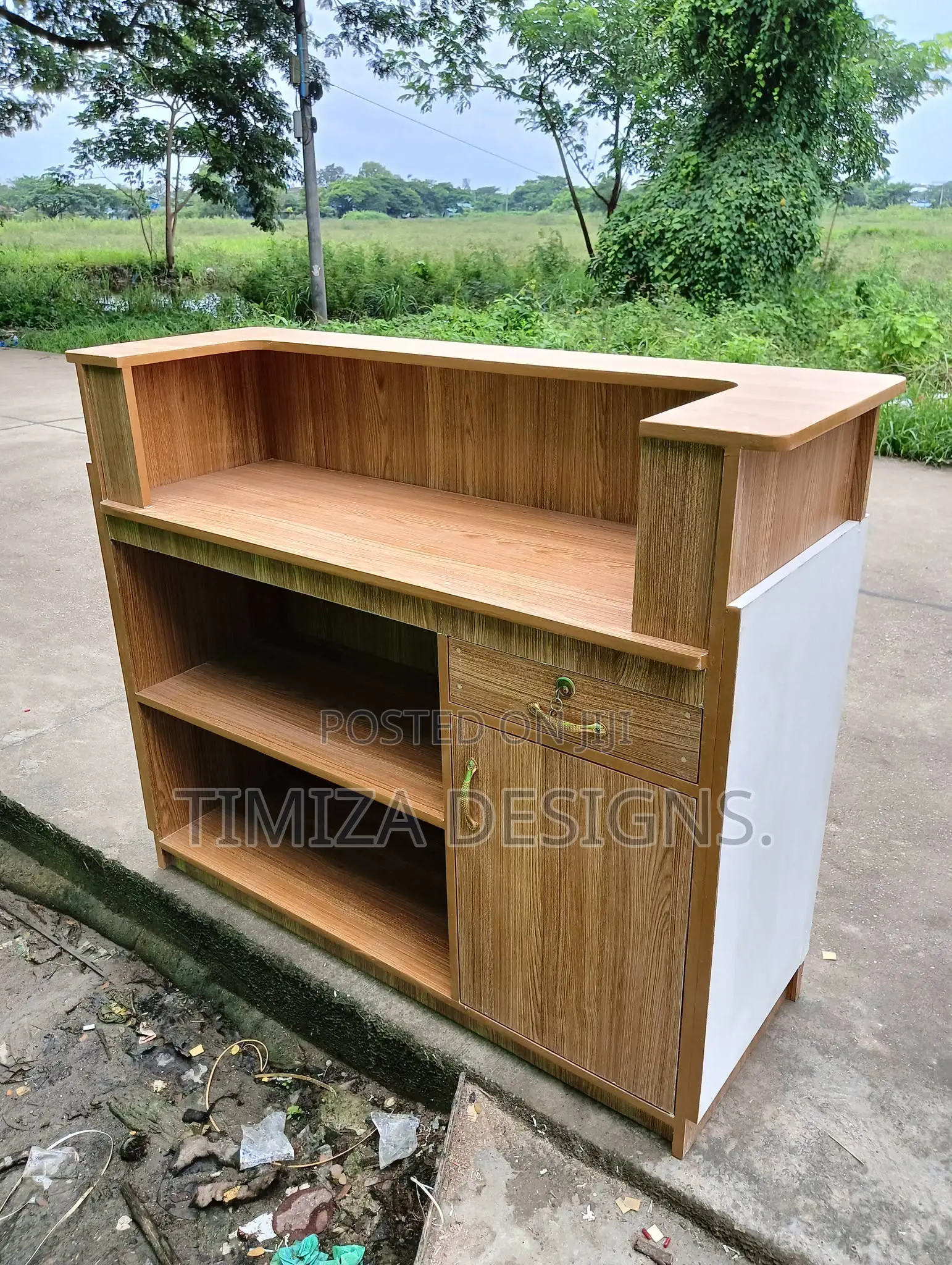 Wooden Reception Desk