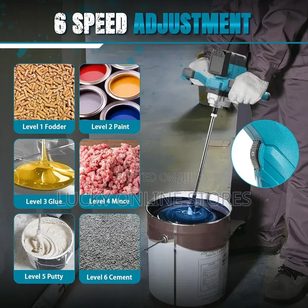 Electric Cordless Mixer for Paint Concrete