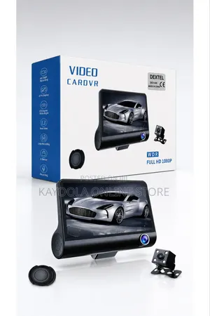 3-in-1 Car DVR Dash Cam- Full HD 1080P Vehicle Security Camera