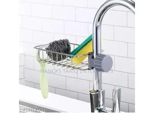 Stainless Steel Faucet Storage Rack and Sponge Holder