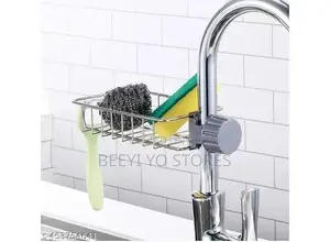 Stainless Steel Faucet Storage Rack and Sponge Holder