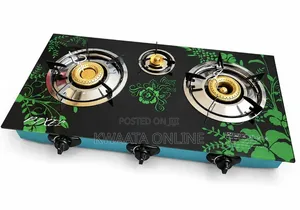 PIXEL 3-Burner Glass Gas Stove –Automatic Ignition Gas Cooker