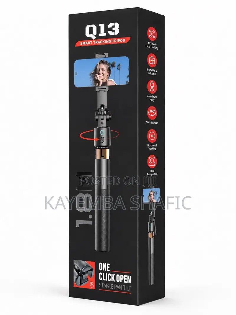 Q13 Smart Tracking Tripod 360° AI Face Tracking Selfie Stick
