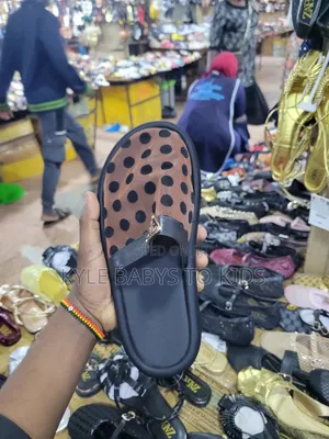 Prada Branded Mesh Polka Dot Slide Sandles