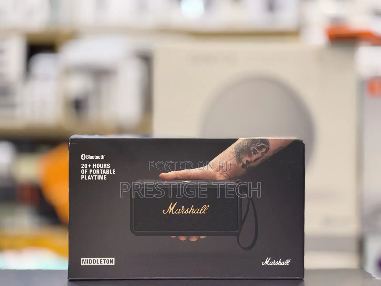 Marshall Middleton Bluetooth Portable Speaker, 20 Hours, IP67