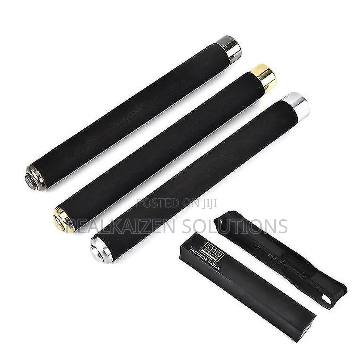 Portable Rainbow Finish 3section Telescopic Self Defense Hiking Baton