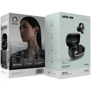 Green Lion GR-22 Clip-on Wireless Earbuds - Brand New Open Ear