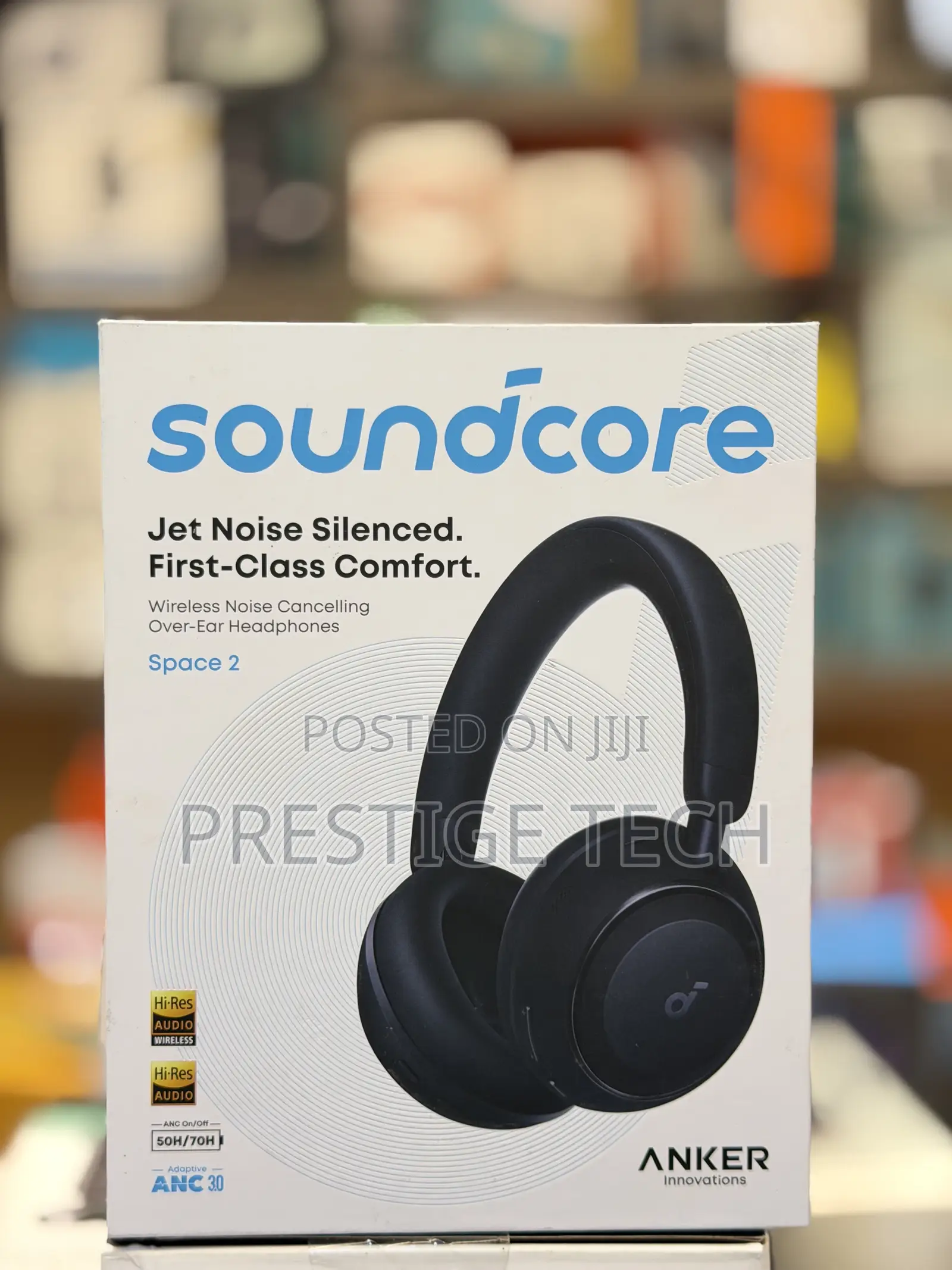 Anker Soundcore Space 2 Bluetooth 6.1 Over Ear Headphones, 50 Hours