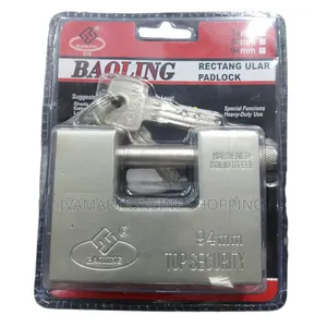 BAOLING Rectangular Padlock (94mm) - Top Security, Heavy Duty Use