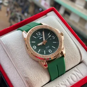 Helei Aviator WR30M Watch Green Gold