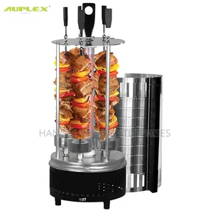Vertical Rotating Electric BBQ Skewer Grill and Shawarma Machine