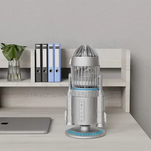 Creative Rocket-Shaped Desktop Fan and Air Circulation Cooler